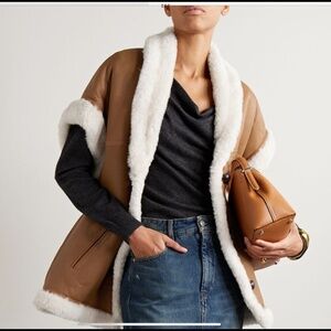 Isabel Marant Medilia Shearling Vest XS Camel